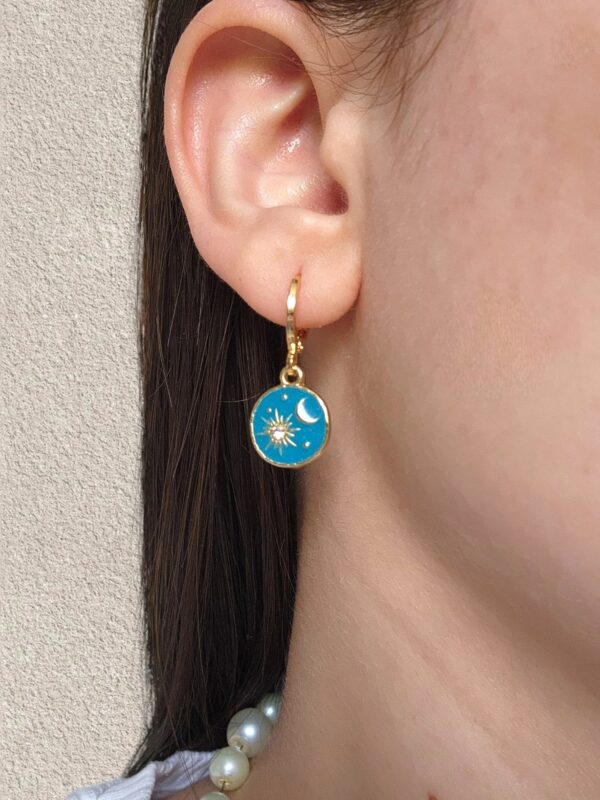 Blue Night Sky Earrings