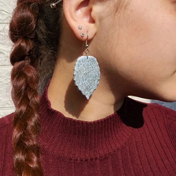 Silver Leaf Earrings