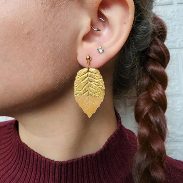 Gold Leaf Earrings