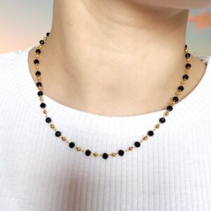 Black Bead Necklace