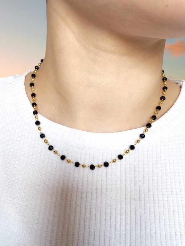 Black Bead Necklace