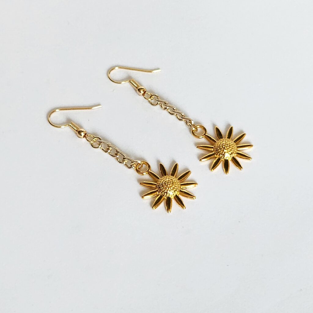 sunflowe earrings