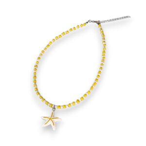 Yellow Starfish Necklace