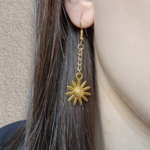 sunflower earrings